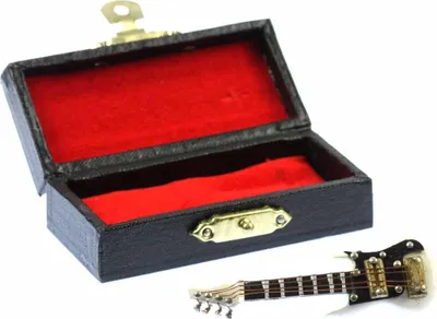 Produktbild von E-Gitarre elektrische Gitarre Brosche Gitarre Gitarrist Miniblings + Box weiß