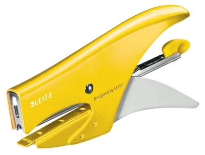Produktbild von Leitz WOW, 15 Blätter, Gelb, Metall, Kunststoff, 80 g/m², 4,95 cm, Hinten