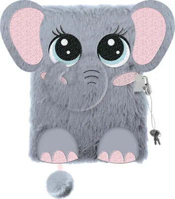 Produktbild von Tagebuch Plüsch Premium "Elephant", DIN A5