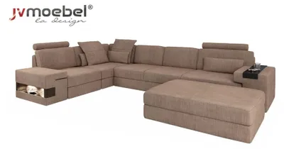 Produktbild von Wohnlandschaft Ecksofa L-Form Sofa Set Design Couch Textil Modern Polster Neu