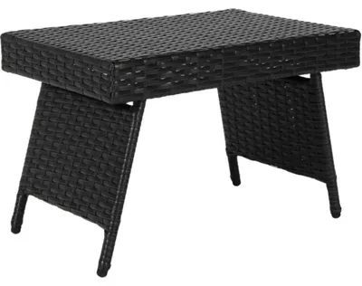 Obrázek produktu pro Polyratanový zahradní stůl HW69576DK, nosnost 45 kg, černý
