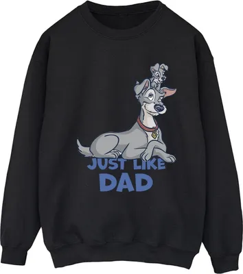 Produktbild von Disney - "Lady And The Tramp Just Like Dad" Sweatshirt für Damen BI23221 (XXL) (Schwarz)