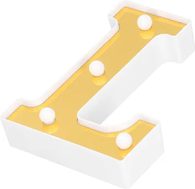 Zdjęcie produktu dla LShaped LED Lamp English Alphabet Letter Light Wedding Marriage Proposal Party Decor Warm White