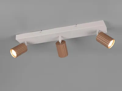 Produktbild von Moderner LED Deckenstrahler 3-flammig Grau, Spots Coffee für Schlafzimmer & Flur