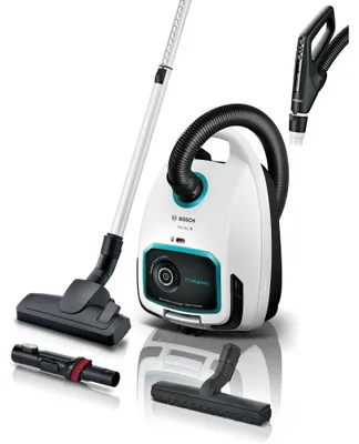 Zdjęcie produktu dla Bosch Serie 6 BGL6HYG1, 600 W, Cylinder próżniowy, Suchy, Worek na kurz, 4,5 l, Filtr antyalergiczny