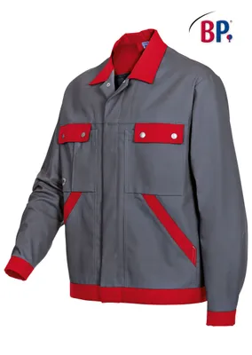 Produktbild von BP® Arbeitsjacke - dunkelgrau/rot - 56/58