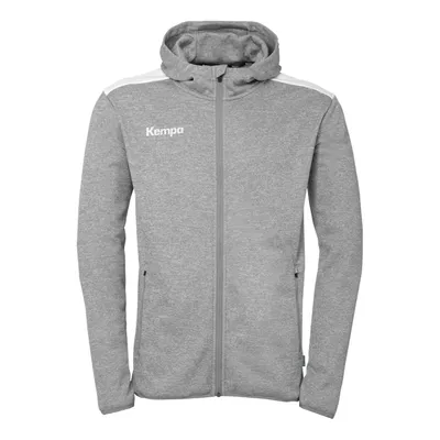 Immagine prodotto di Kempa Emotion 27 giacca con cappuccio - grigio scuro melange/bianco, taglia:M