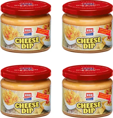Obrázok produktu pre XOX Syrový dip krémovo pikantný s feferónkami 290g balenie po 4 kusoch