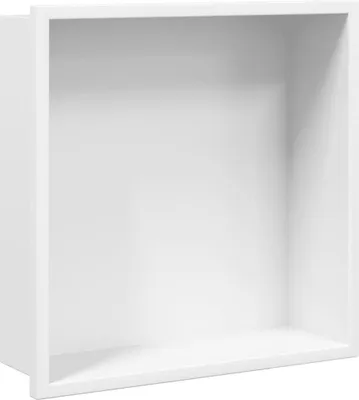 Immagine prodotto di vidaXL Piatto doccia bianco opaco 32x32x9 cm acciaio inox