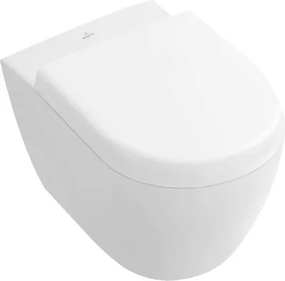 Produktbild von Villeroy & Boch Subway 2.0 Tiefspül-WC, Compact spülrandlos, oval, wandhängend, 355x480x360mm, 5606R001
