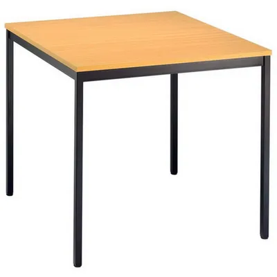 Immagine prodotto di Tavolo da conferenza con tubo quadrato Vektor 80 X 80Cm faggio / nero