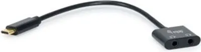 Produktbild von Equip USB C auf Dual 3,5 mm Kopfhörer DAC Adapter