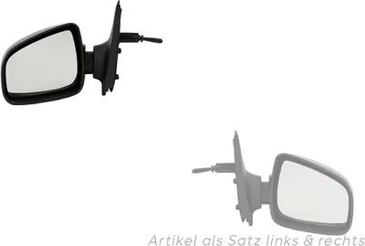 Produktbild von Außenspiegel passend für Dacia Sandero II 01/13- Set links & rechts grundiert 963026440R 6001549714 6001549716 963736915R 963017220R 6001549 Johns