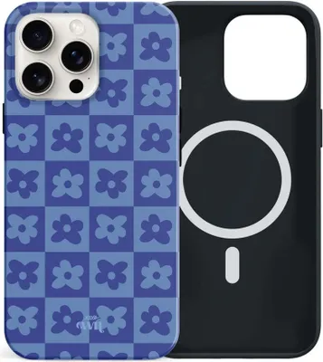 Produktbild von Denim Blossom - MagSafe Hülle  - Kompatibel mit iPhone 14 Pro Max