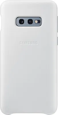 Image de Coque pour Samsung Galaxy S10E Premium Cuir Blanche Samsung