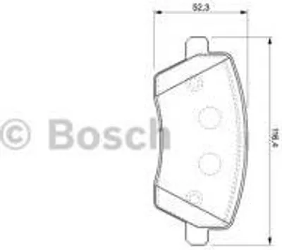 Produktbild von Bosch Bremsbelagsatz, Scheibenbremse Vorderachse 0 986 424 795