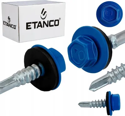 Zdjęcie produktu dla ETANCO GT5 wkręty samogwintujące metal - metal 5,5 x 25 mm RAL 5010 250 szt.