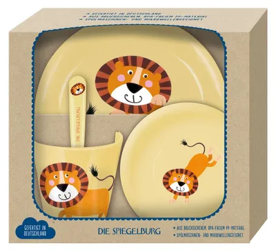 Zdjęcie produktu dla Coppenrath 22475 - Die Spiegelburg - Cheeky rascals - Zestaw upominkowy naczyń lew