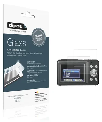 Produktbild von 2x Schutzfolie für SIXTARY DC403 matt - Anti-Shock 9H Folie dipos Glass Kunststoffglas
