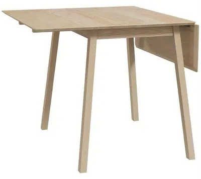 Image de Table pliante – Design pliable et gain de place, avec plateau en bois massif et pieds en métal