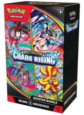 Produktbild von Pokémon Rising Booster Bundle Englisch – 6 Boosterpacks Mega Evolution