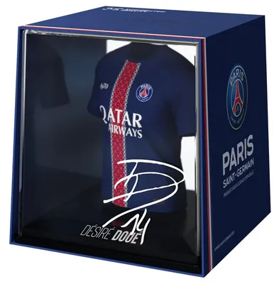 Zdjęcie produktu dla Figurka kolekcjonerska PSG Désiré Doué – miniaturowa koszulka
