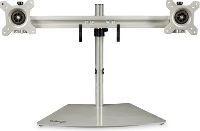 Obrázek produktu pro StarTech.com ARMDUOSS, Volně stojící, 8 kg, 61 cm (24"), 100 x 100 mm, Nastavení výšky, Nerezová ocel