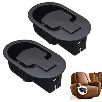 Image de Poignées universelles pour chaises - Lot de 2, couleur noire, pour meubles
