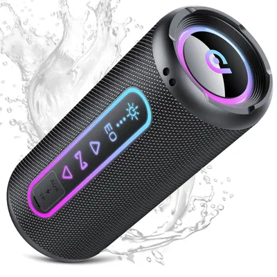 Image de Haut-parleur Bluetooth portable de 25W avec éclairage RGB et une autonomie de 24 heures, idéal pour une utilisation en extérieur