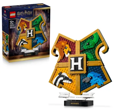 Zdjęcie produktu dla LEGO Harry Potter Herb Hogwartu, Zestaw do budowania, 12 lat(a), Plastik, 545 szt., 715 g