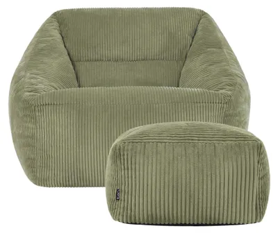 Produktbild von Icon Natalia Sitzsack Sessel und Hocker mit Füllung, Grün