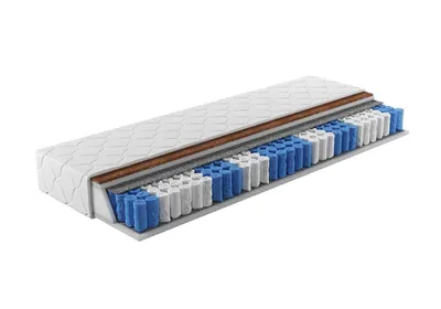 Produktbild von Matratze 160x200 cm FANTA, 7-Zonen-Taschenfederkernmatratze, wendbar, mittelfest, T25-Schaum, Jerseybezug
