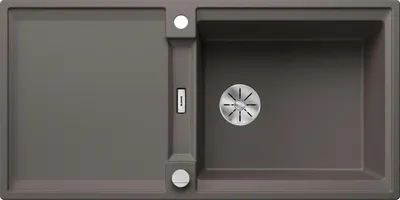 Produktbild von BLANCO ADIRA XL 6 S-F Einbauspüle SILGRANIT vulkangrau ab 60 cm mit Ablauffernbedienung, mit Zubehör - inkl.