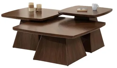 Produktbild von Set 3x Couchtische – Designer Kaffeetische stilvolle Wohnzimmermöbel neu modern