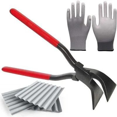 Obrázek produktu pro Páka s úhlem 45° a otvorem 60 mm, rukojeť s hmatovou hranou a rukavice