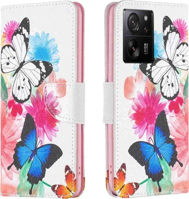 Produktbild von Für Xiaomi 13T / 13T Pro Kunst-Leder Book Handy Tasche Motiv 3 Hülle Etuis Case