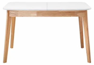 Immagine prodotto di Calicosy - Tavolo da pranzo allungabile da 120 a 160 cm, piedi in legno massello - SOLINE