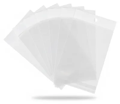 Produktbild von Transparente Cellophanbeutel mit Klebeverschluss, 100 Stück