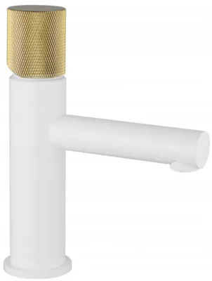 Immagine prodotto di Mexen Elba One rubinetto per lavabo, bianco/oro - 74101-25