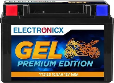 Produktbild von 12V 10.5Ah Motorbatterie GEL YTZ12S . . Wartungsfrei, lekfrei & Leistungsstark Startbatterie für Roller und Powersport