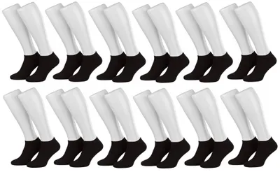 Tobeni 12 Paar modische Sneaker-Socken für Damen Herren und Teens Schwarz