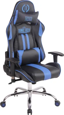 Produktbild von CLP Gaming Bürostuhl Limit XM Kunstleder mit Massagefunktion | Farbe schwarz/blau