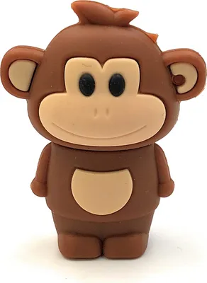 Produktbild von Onwomania Affe in Braun Monkey Funny USB Stick 8 GB USB 2.0