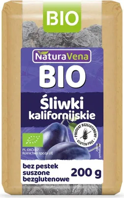 Obrázok produktu pre CALIFORNIA SUŠENÉ SLIVKY, BEZLEPKU,200 g - NATURAVENA