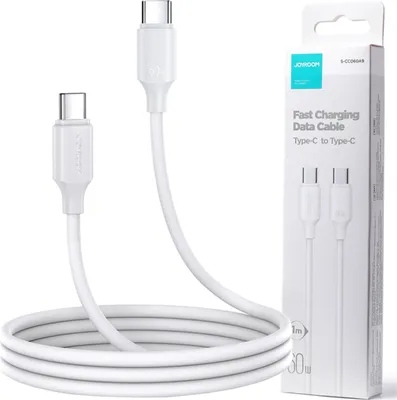 Immagine prodotto di Cavo Joyroom di lunga durata serie A9 Usb-C / Usb-C Pd Qc 60W 3A 1M - Biały