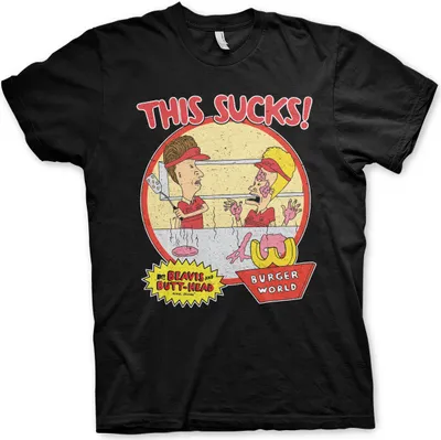 Produktbild von Beavis and Butt-Head - This Sucks T-Shirt - Large - Black