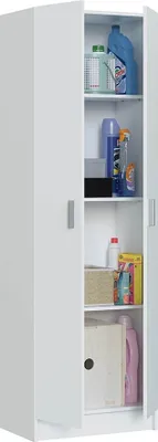 Produktbild von Mehrzweckschrank >Multipurpose< in Weiß - 59x180x37 (BxHxT)