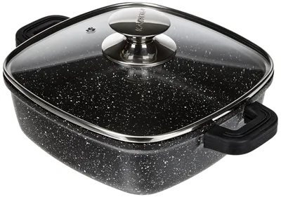 Produktbild von Kamberg – 0008102 – Quadratischer Kochtopf 28 נ28 cm – Aluminiumguss – Beschicht