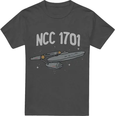 Immagine prodotto di Star Trek - Maglietta "La prima Enterprise" per uomo/donna Unisex TV18059 (L) (Charcoal)