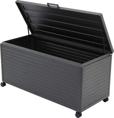 Produktbild von MIRADOR Auflagenbox 1064 Liter Gartentruhe Aluminium Anthrazit Kissenbox fur Garten Balkon